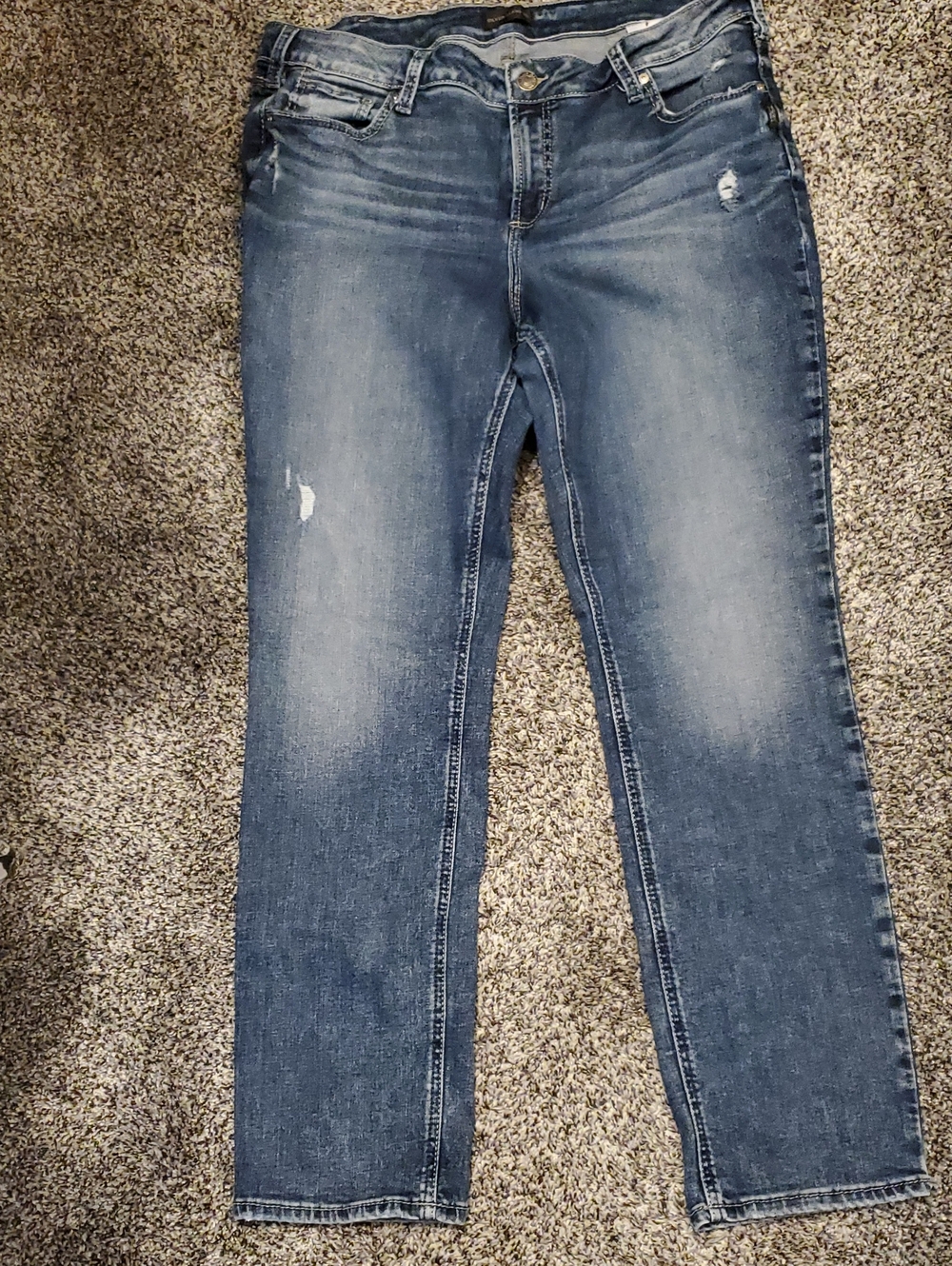 Silver Jeans Women's Faded Blue Skinny Jeans